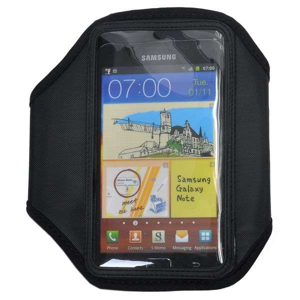 Sport Gym Armband Case for Samsung Galaxy Note i9220/N7000 (Black)