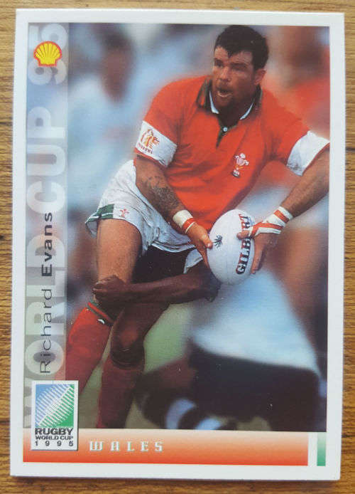 1995 Rugby World Cup Trading Card - Richard Evans (Wales)
