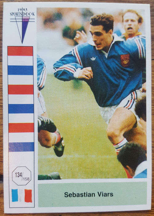 1992/93 Springboks vs France Trading Card - Sebastian Viars (France)