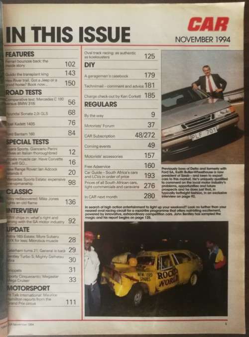 CAR Magazine South Africa November 1994