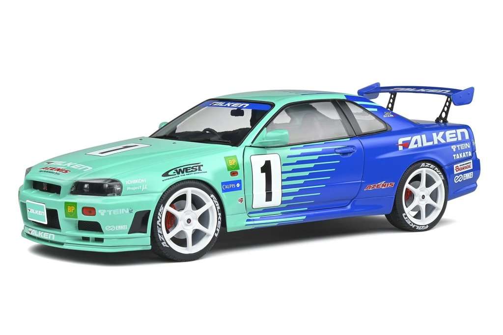 Nissan Skyline GT-R (R34) - JGTC 2001 - Falken - (Solido 1/18)