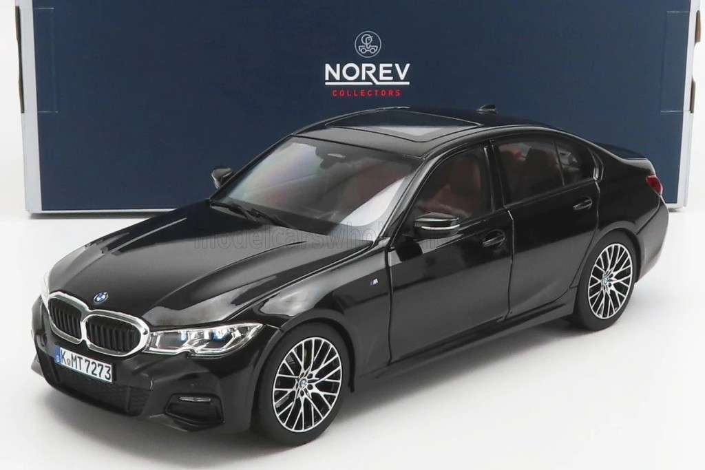 BMW 330i (G20) - Black Metallic - (Norev 1/18 scale)