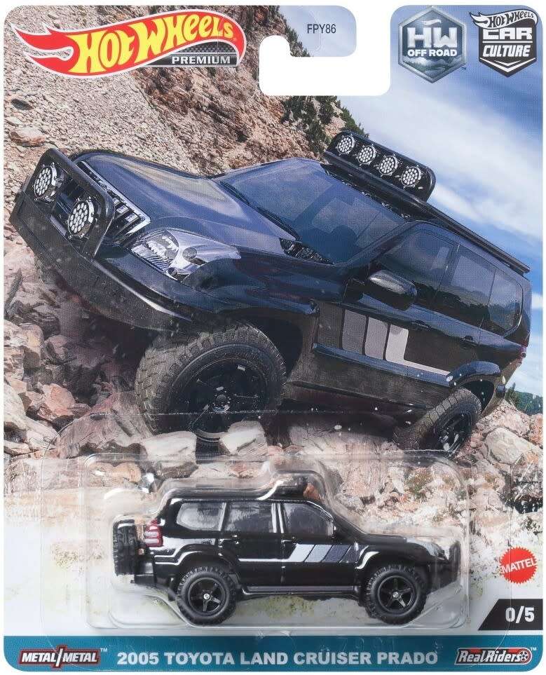 Hot Wheels Off Road 2005 Toyota Land Cruiser Prado (Black Chase Car)