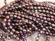 Natural Dark Blue Fresh Water Pearls (Per Each). Absolute Stunner!