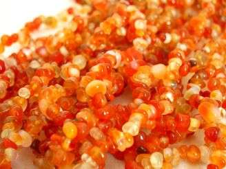 A Strand of Natural Red Carnelian Gemstone Beads!