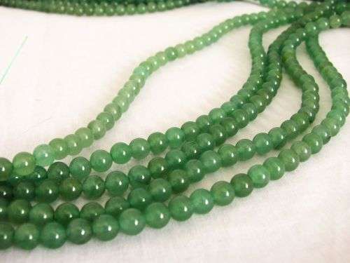 Natural Green Adventurine Gemstone Beads! (Per Each)