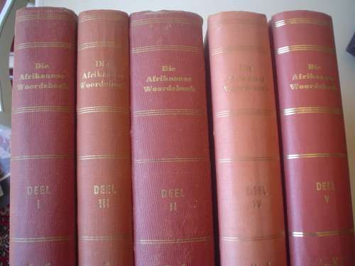 Die Afrikaanse Woordeboek deel 1 tot 5