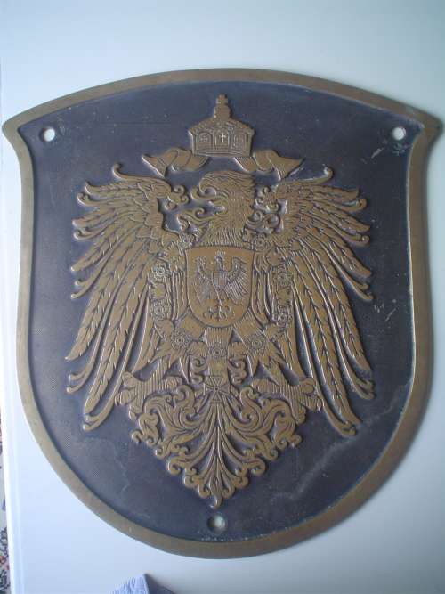 Reichsadler brass German Empire coat of arms large 8 kg plague