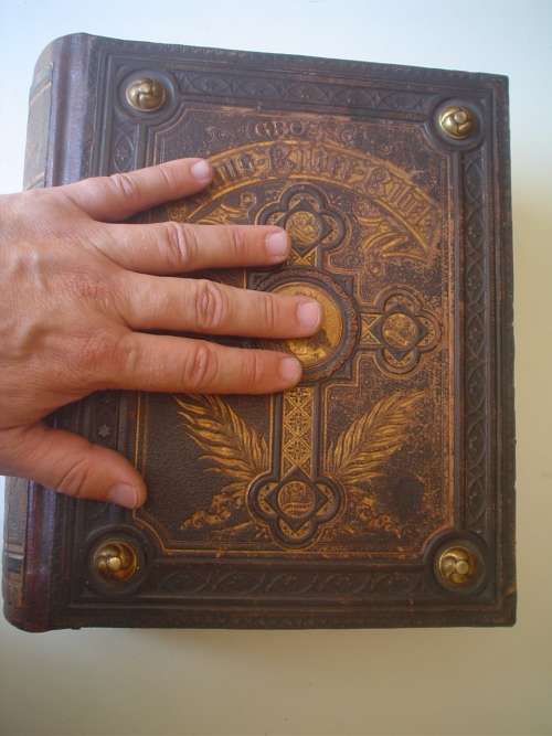 Antique Große Haus-Bilder-Bibel Bible Bijbel Bybel