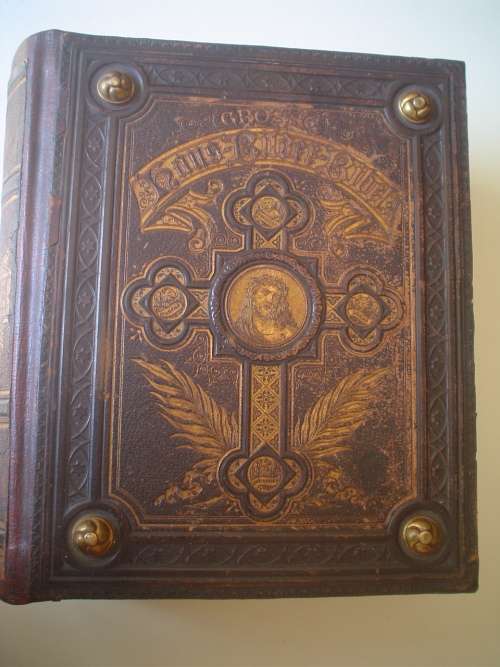 Antique Große Haus-Bilder-Bibel Bible Bijbel Bybel