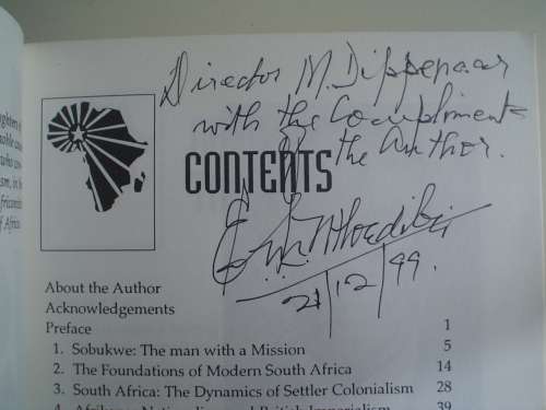 SIGNED: Political biography of Robert Sobukwe - Ntloedibe