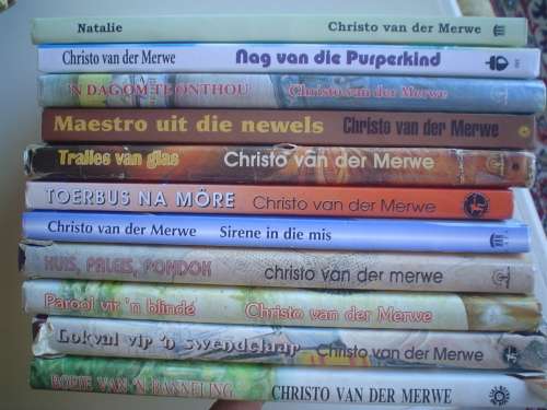 11 x Christo van der Merwe hardeband boeke