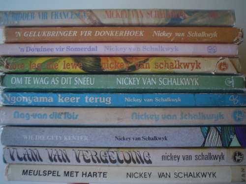 10 x Nickey van Sckalkwyk hardeband boeke
