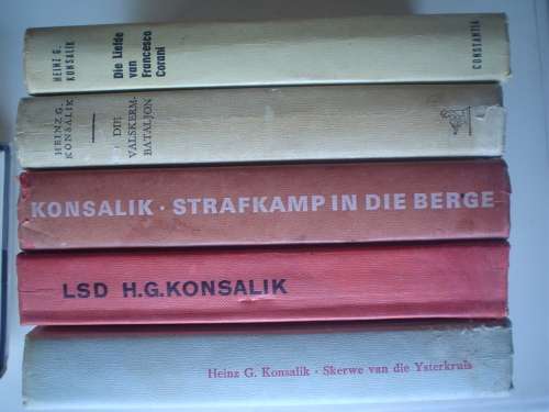 Konsalik - 5 hardebande in goeie leestoestand