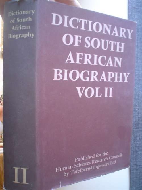 Dictionary of South African Biography volume 2