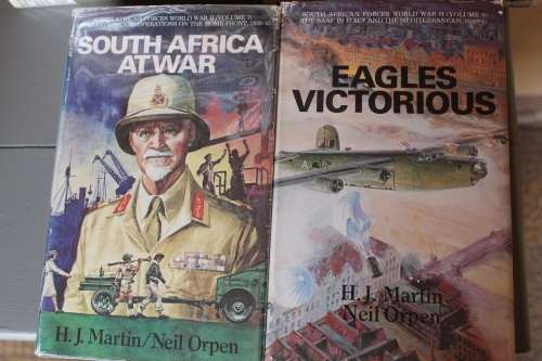 7 volumes South African Forces in World War 2 - Orpen, Brown