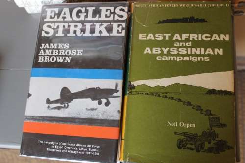 7 volumes South African Forces in World War 2 - Orpen, Brown