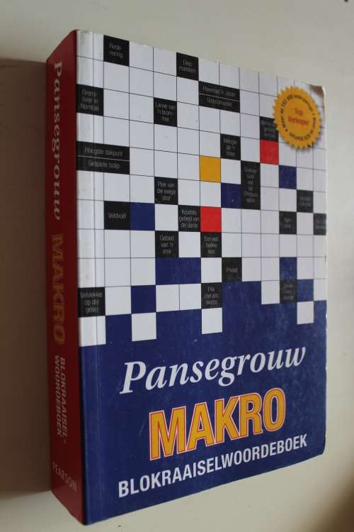 Pansegrouw Makro Blokraaisel woordeboek