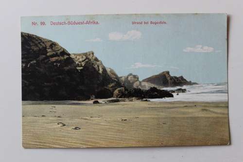 Deutsch-Sudwest-Afrika DSWA postcard poskaart - Strand bei Bogenfels