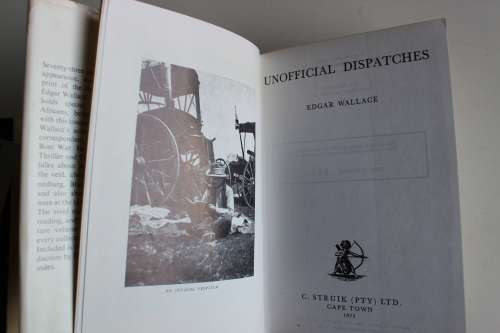 Unofficial Dispatches Of The Anglo-Boer War -  Edgar Wallace **Limited Edition