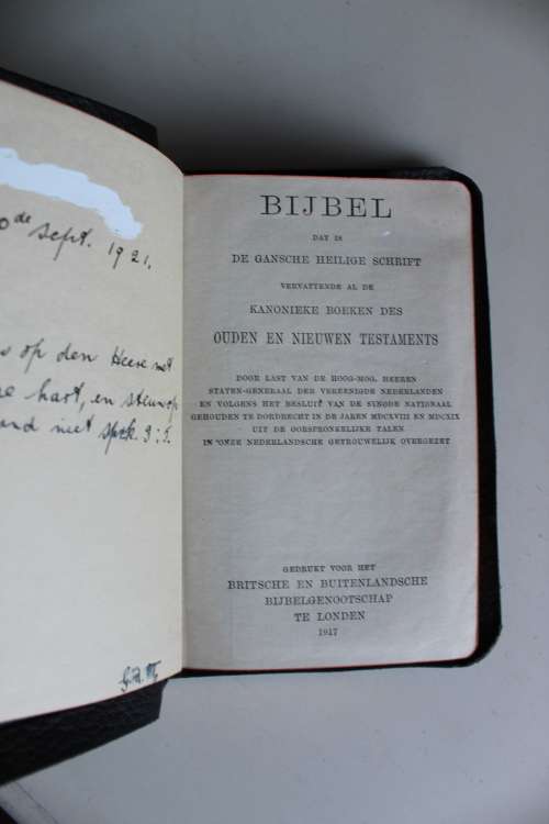 1917 Bijbel Staten-Generaal Bybel