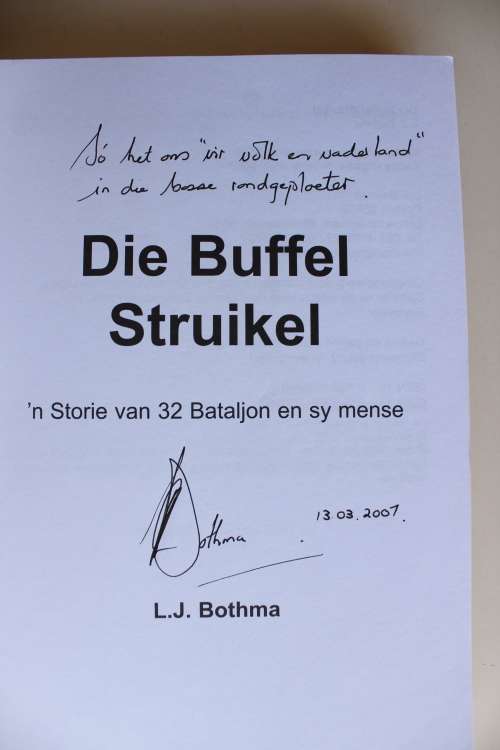 Geteken: Die Buffel Struikel - Louis Bothma