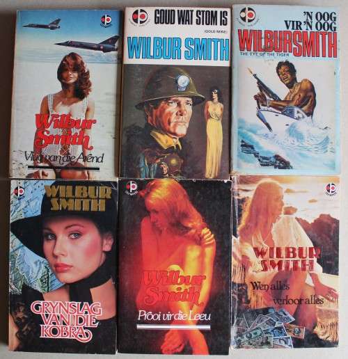 6 x Wilbur Smith in Afrikaans vertaal  - sagtebande