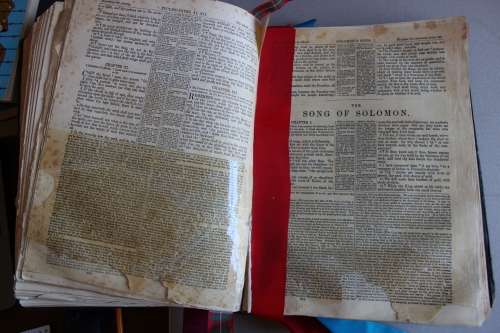 Circa 1871 Freemasonry Holy Bible