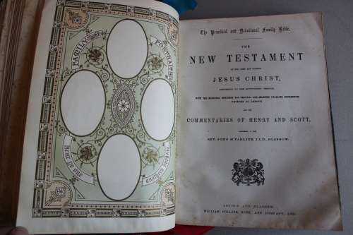 Circa 1871 Freemasonry Holy Bible