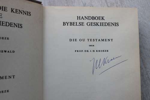 GETEKEN: Handboek Bybelse geskiedenis - Ou Testament  - Kroeze