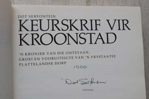 GETEKEN: Keurskrif vir Kroonstad - Dot Serfontein