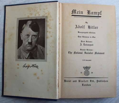 Mein Kampf - Adolf Hitler - November 1939 edition