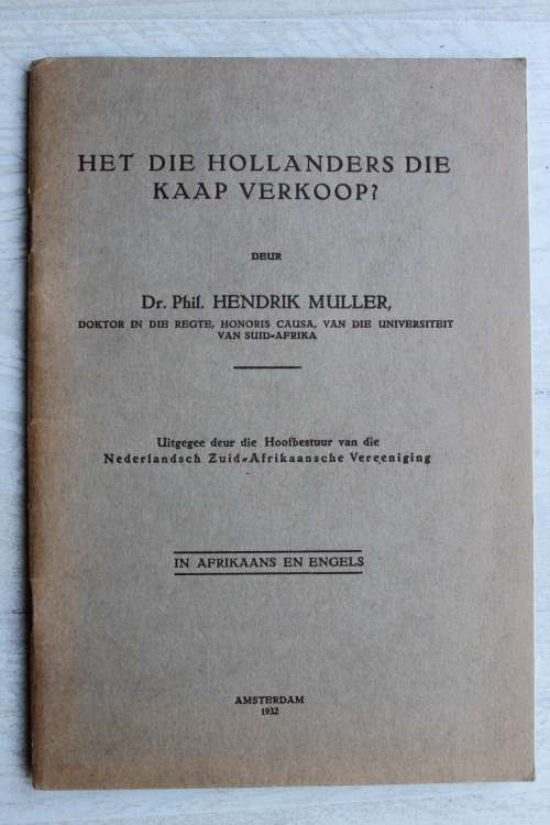 Het die Hollanders die Kaap verkoop? - Hendrik Muller
