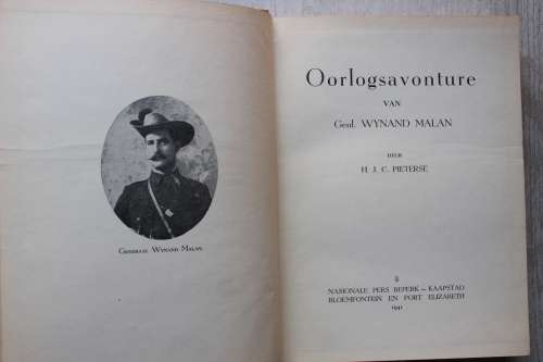 Oorlogsavonture van Generaal Wynand Malan  - Pieterse