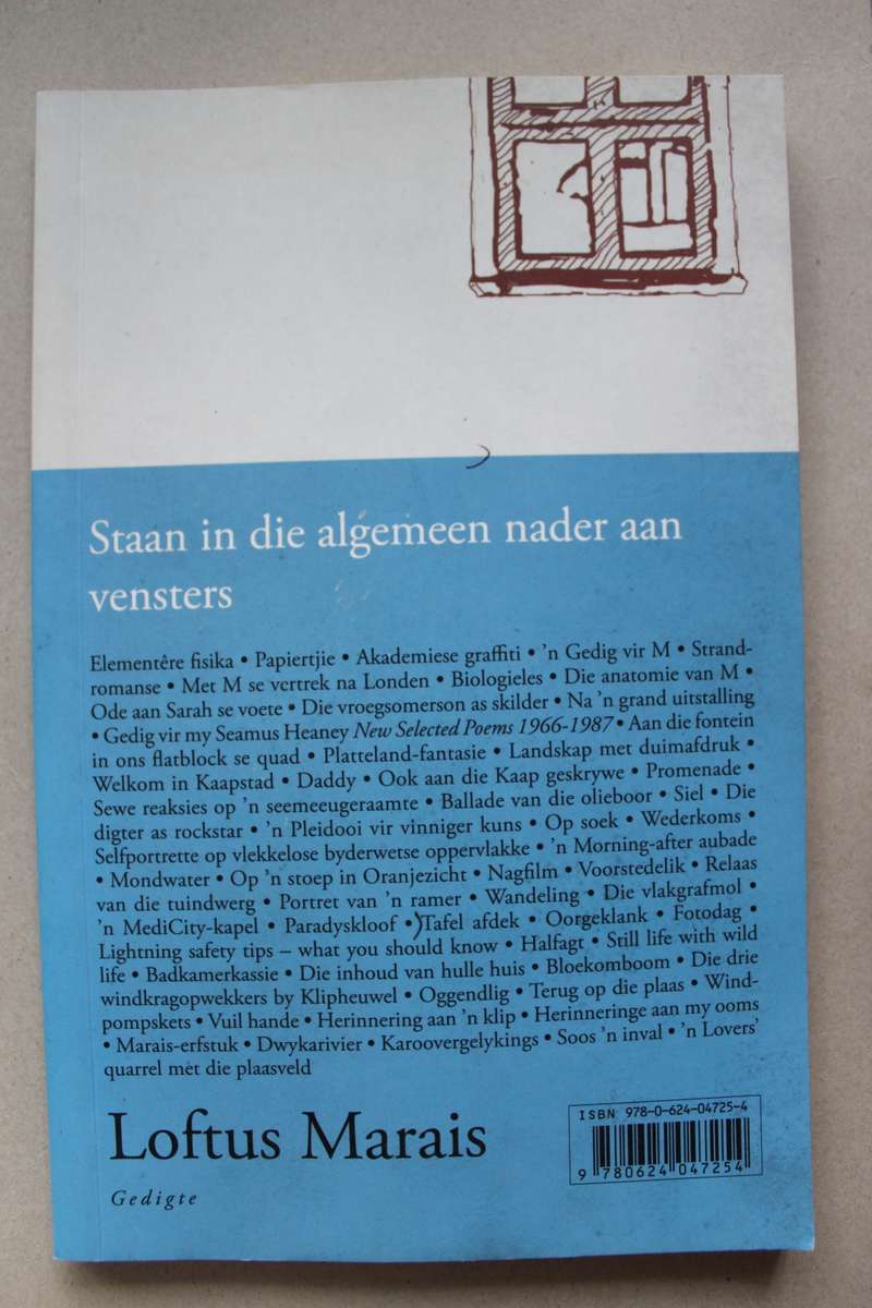 Staan in die algemeen nader aan vensters - Loftus Marais