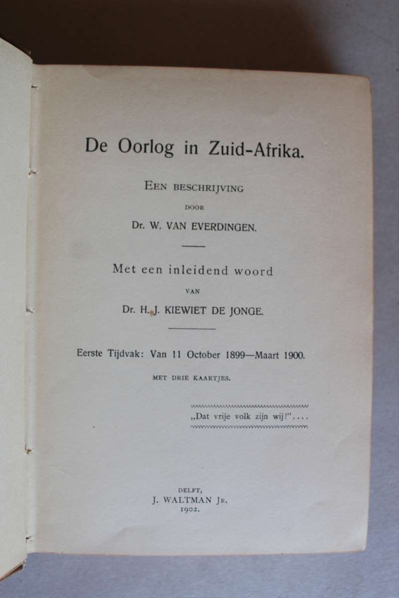 De Oorlog in Zuid-Afrika - W. van Everdingen