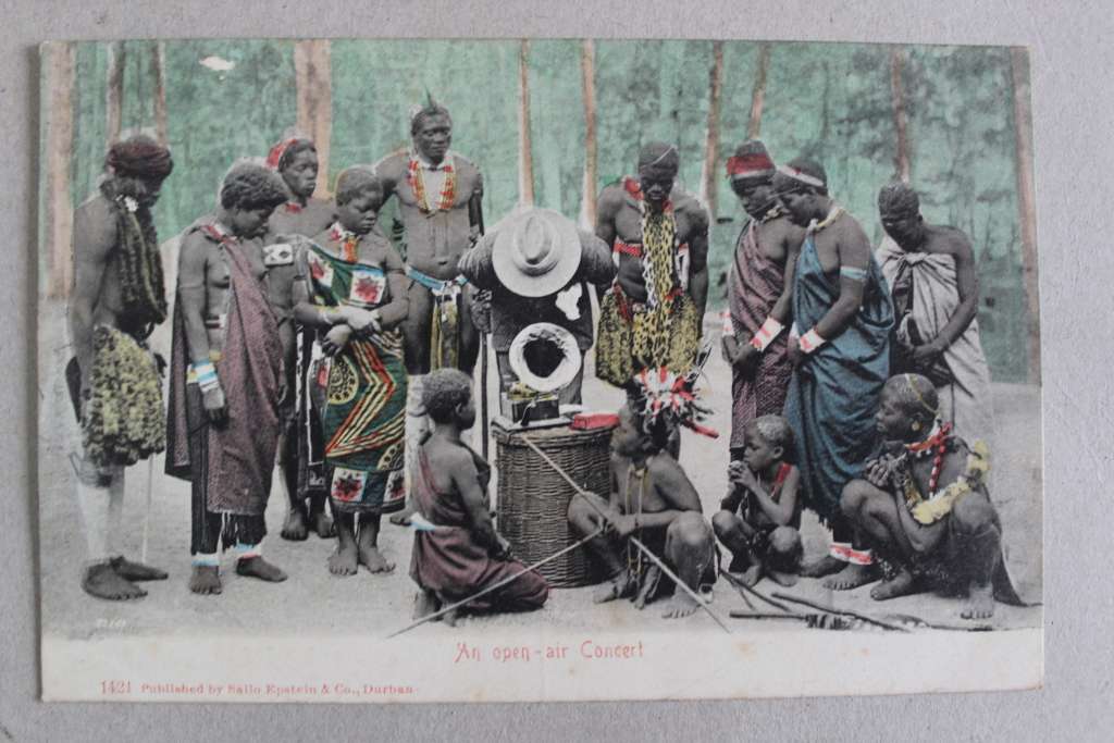 Postcard post card - An open-air concert
