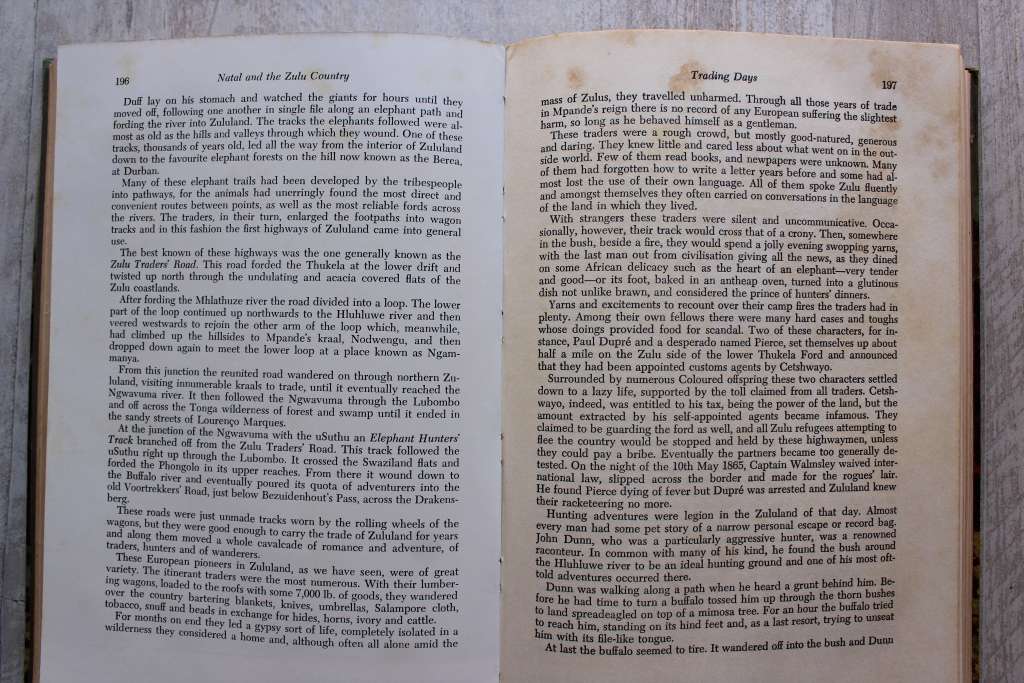 Natal and the Zulu Country - T V Bulpin