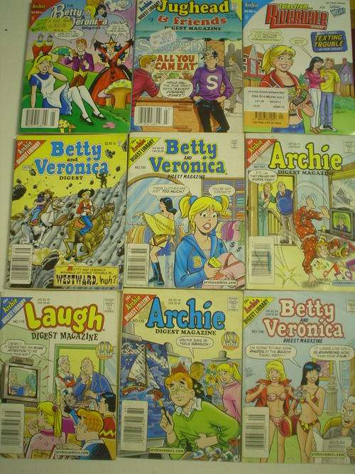 9 x Archie Digests in very good condition