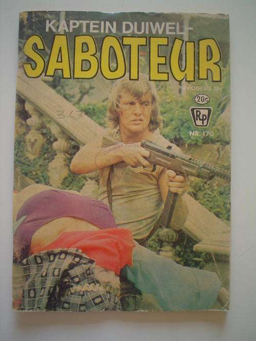 Kaptein Duiwel Saboteur no 170 fotoboek fotoverhaal