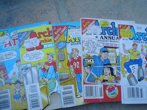 5 x ARCHIE digest magazines