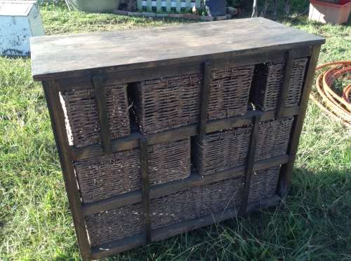 Stunning 6  wicker weave chest of drawers