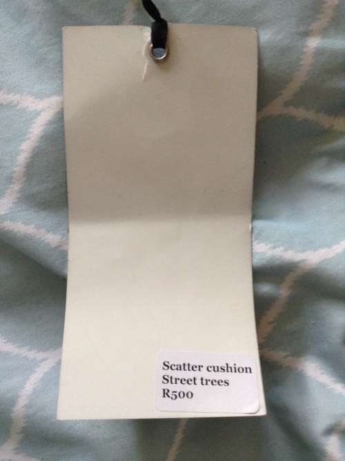 Blue with  yellow designer  boutique joburg down scatter pillows