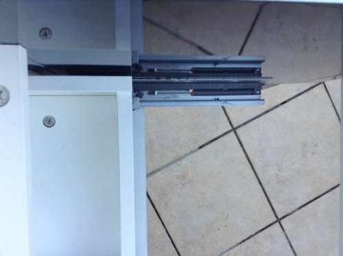 Stunning gloss black basin cabinet