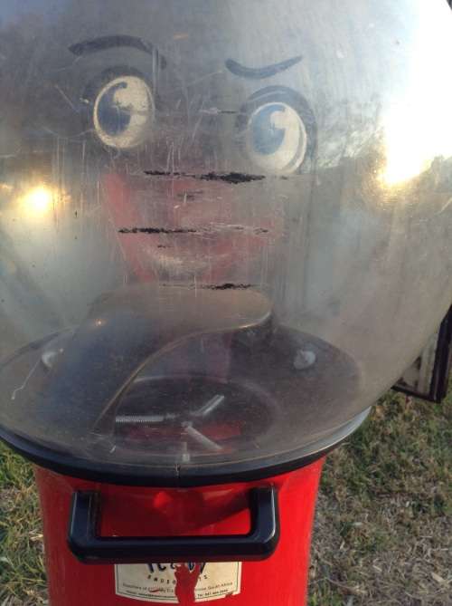 Boswell Clown coin operated ball machine