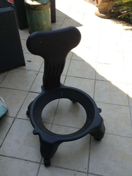 Funky balance ball and chair