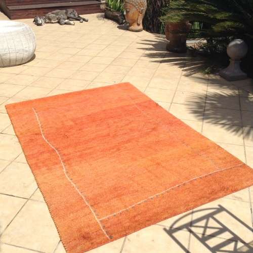 Red with oranges Gabbeh Persian