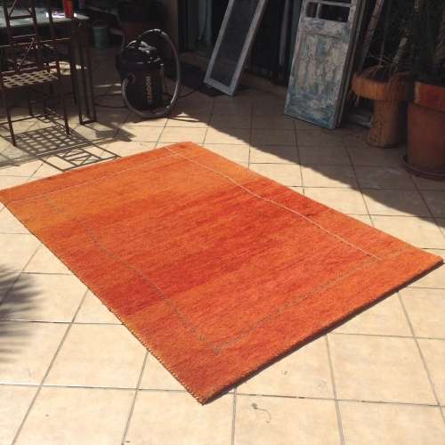 Red with oranges Gabbeh Persian