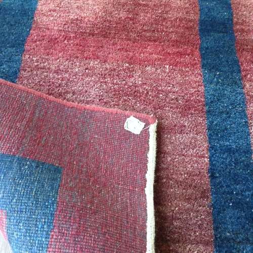 Maroon with pinkish tones blue boarder Gabbeh sholly Persian