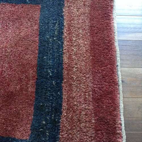 Maroon with pinkish tones blue boarder Gabbeh sholly Persian